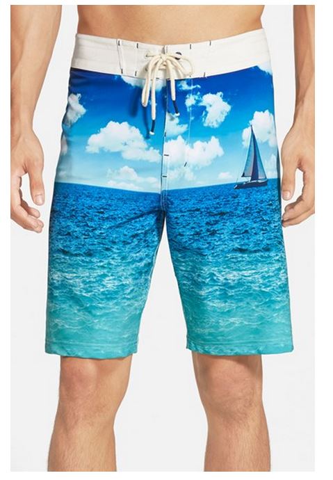 Mens Cool Beach Board Shorts - Nautical Snob